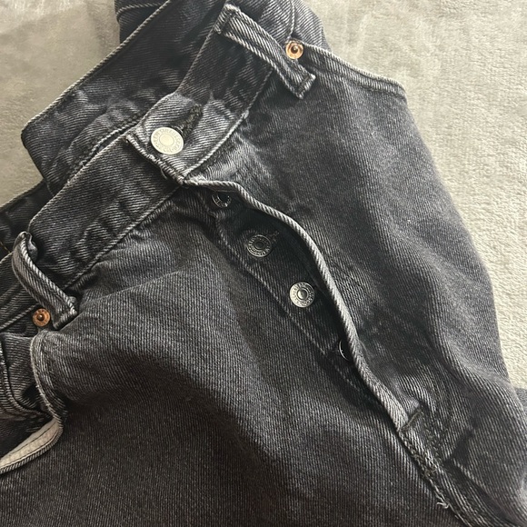 Levi’s 501 button fly black denim jeans - Picture 6 of 11